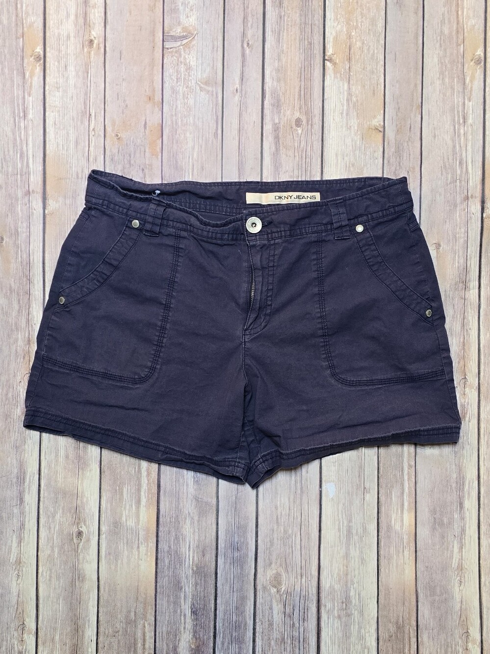 Dkny Women's Dark Navy Utility Shorts